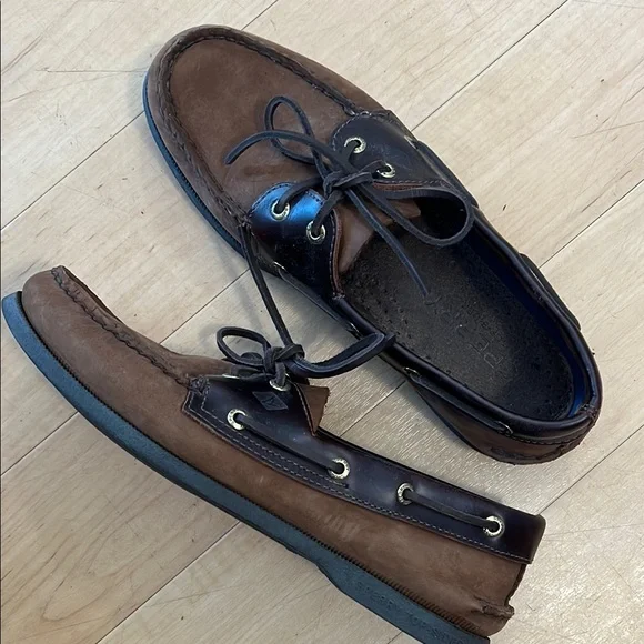 Sperry Brown Boat Shoes Moccasin Style 9.5 - Picture 7 of 10